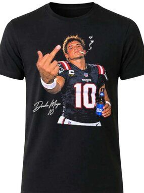 Drake Maye Middle Finger T Shirt